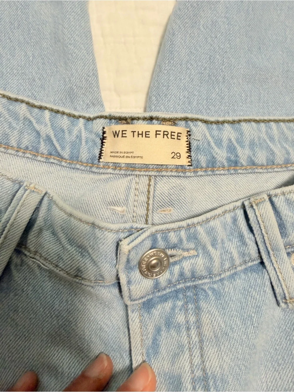 Free People Women's Tennessee Low-Rise Boyfriend Jeans Y2K grunge wide leg 29